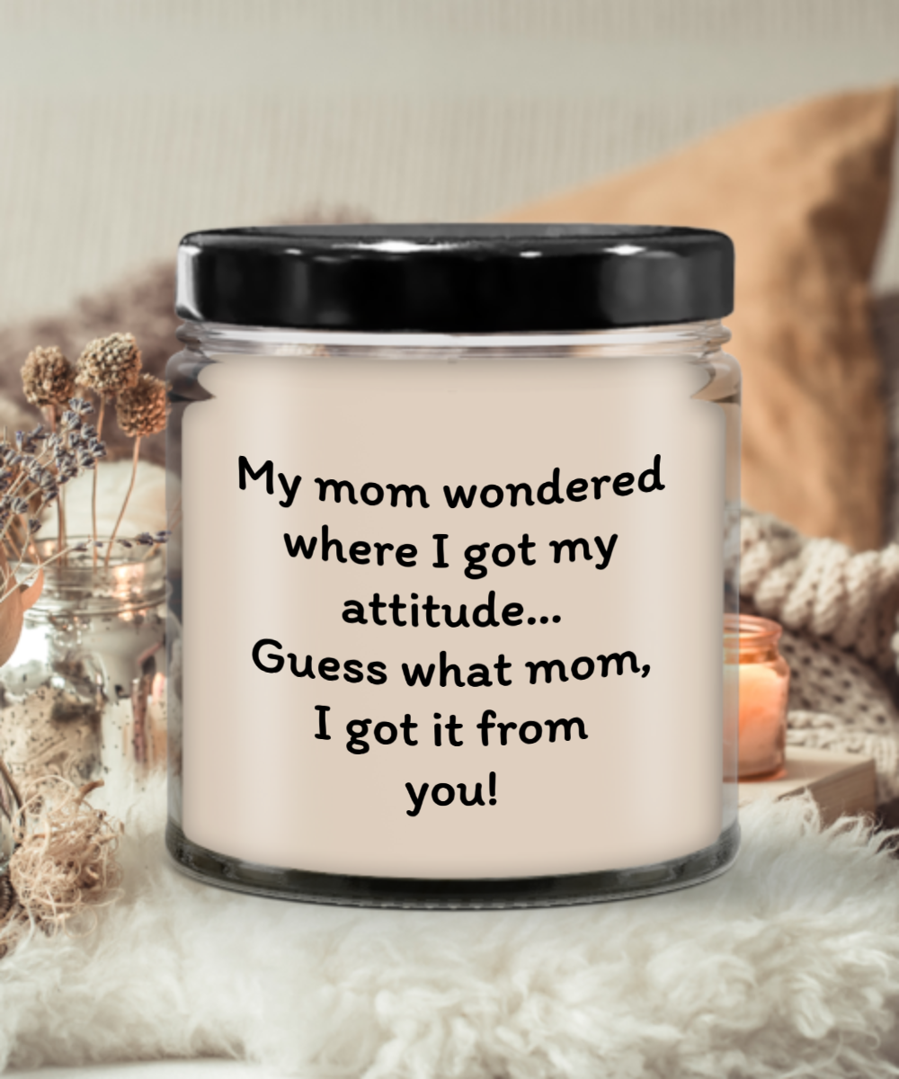 Mom's Laughter Light - Humorous Mother's Day Candle