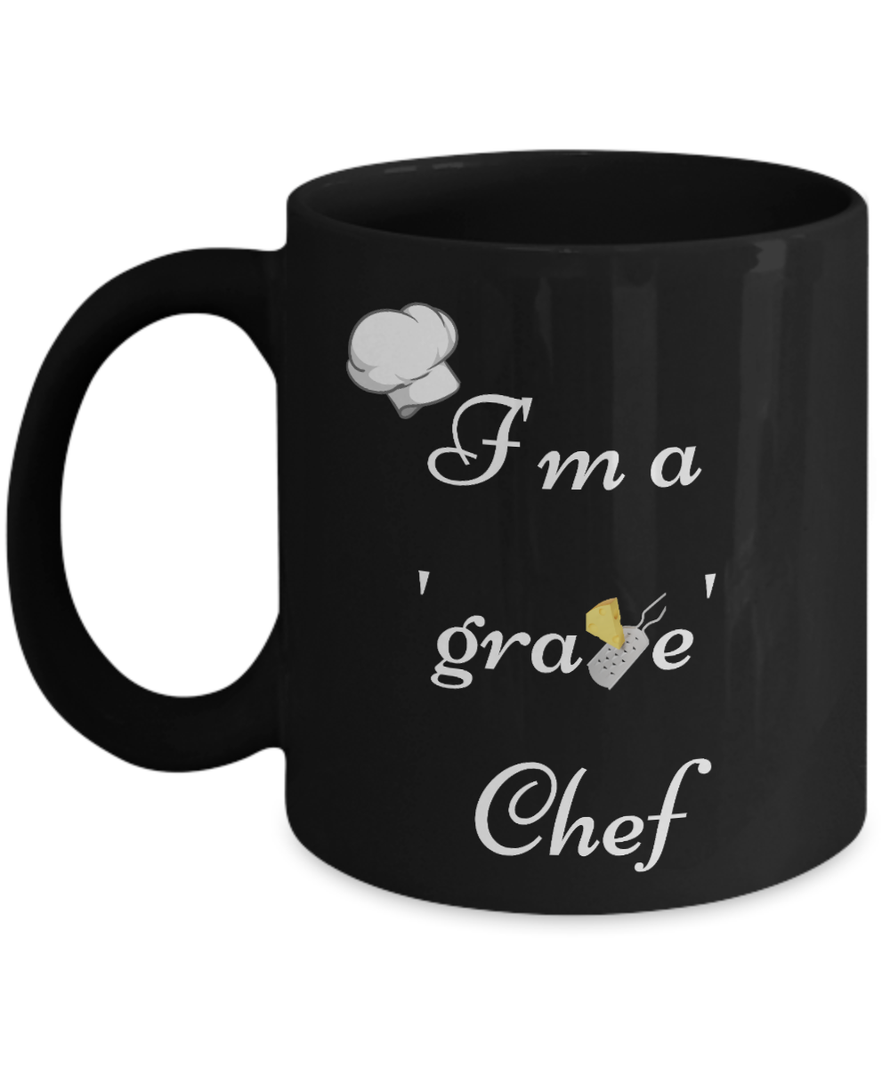 Start Your Morning with a Smile:  Discover Our Chef-Inspired Humorous Mugs!