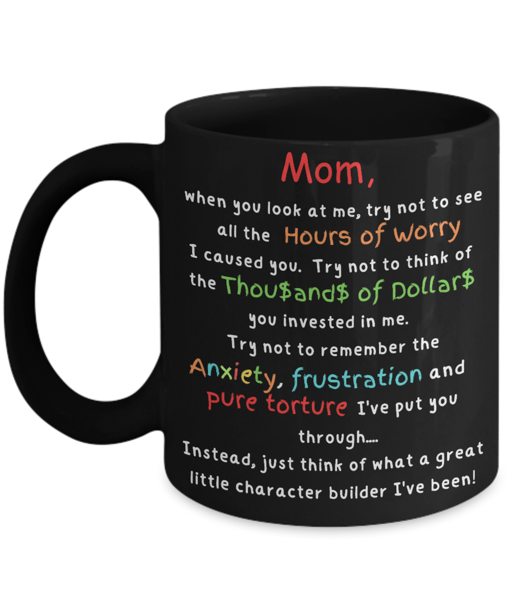 Laugh & Sip:  Delightful Character Builder Mugs for Mom - Perfect for Every Sip & Smile!g