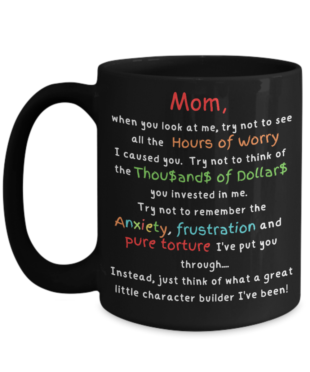 Laugh & Sip:  Delightful Character Builder Mugs for Mom - Perfect for Every Sip & Smile!g