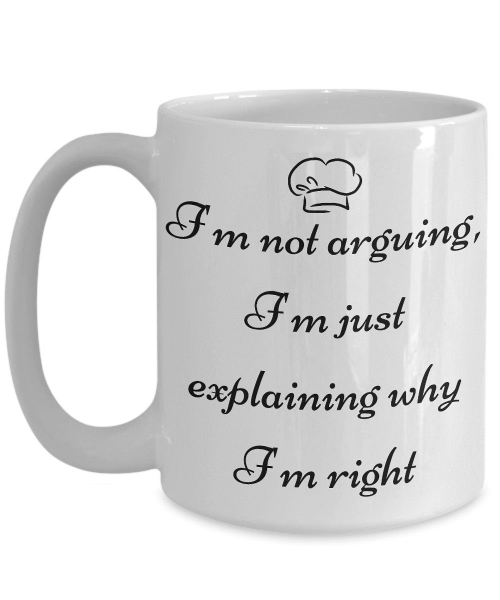 Start Your Morning with a Smile:  Discover Our Chef-Inspired Humorous Mugs!