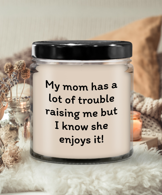 Mom's Laughter Light - Humorous Mother's Day Candle