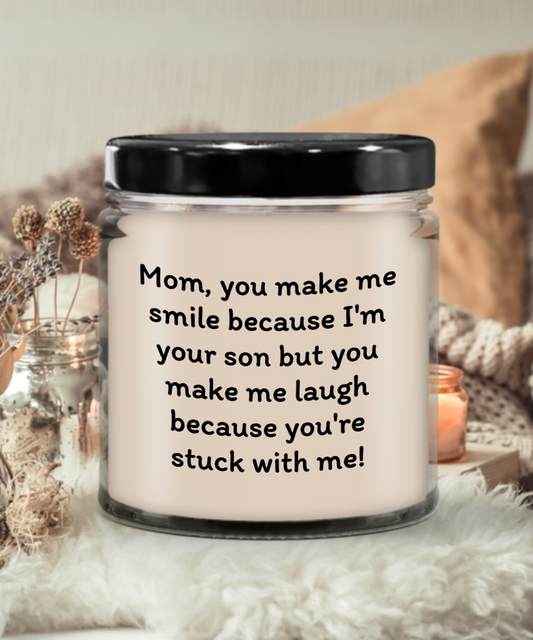 Mom's Laughter Light - Humorous Mother's Day Candle