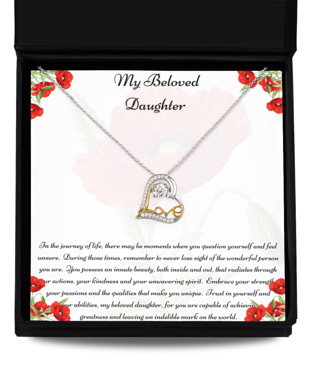 My Beloved Daughter, Daughter Necklace, Jewelry for Daughter, Jewellery for Daughter, Necklace for Daughter, Gifts for Daughter, Birthday Gifts, Special Occasion Gifts, Daughter Special Occasion, Graduation Gifts