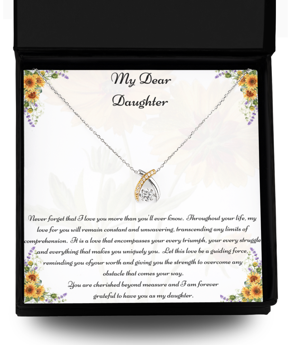 My Dear Daughter, Daughter Necklace, Jewelry for Daughter, Jewellery for Daughter, Necklace for Daughter, Gifts for Daughter, Birthday Gifts, Special Occasion Gifts, Daughter Special Occasion, Graduation Gifts