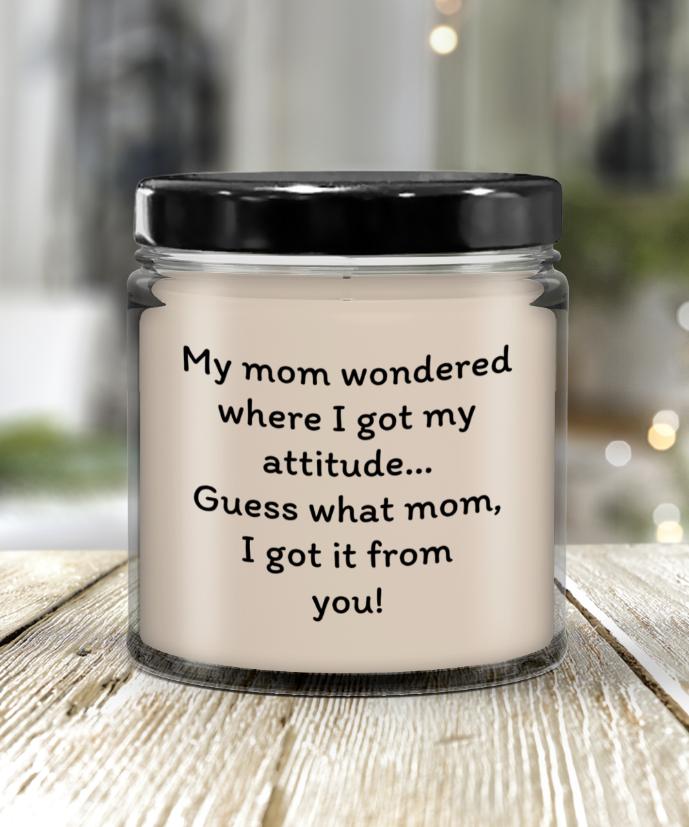 Mom's Laughter Light - Humorous Mother's Day Candle