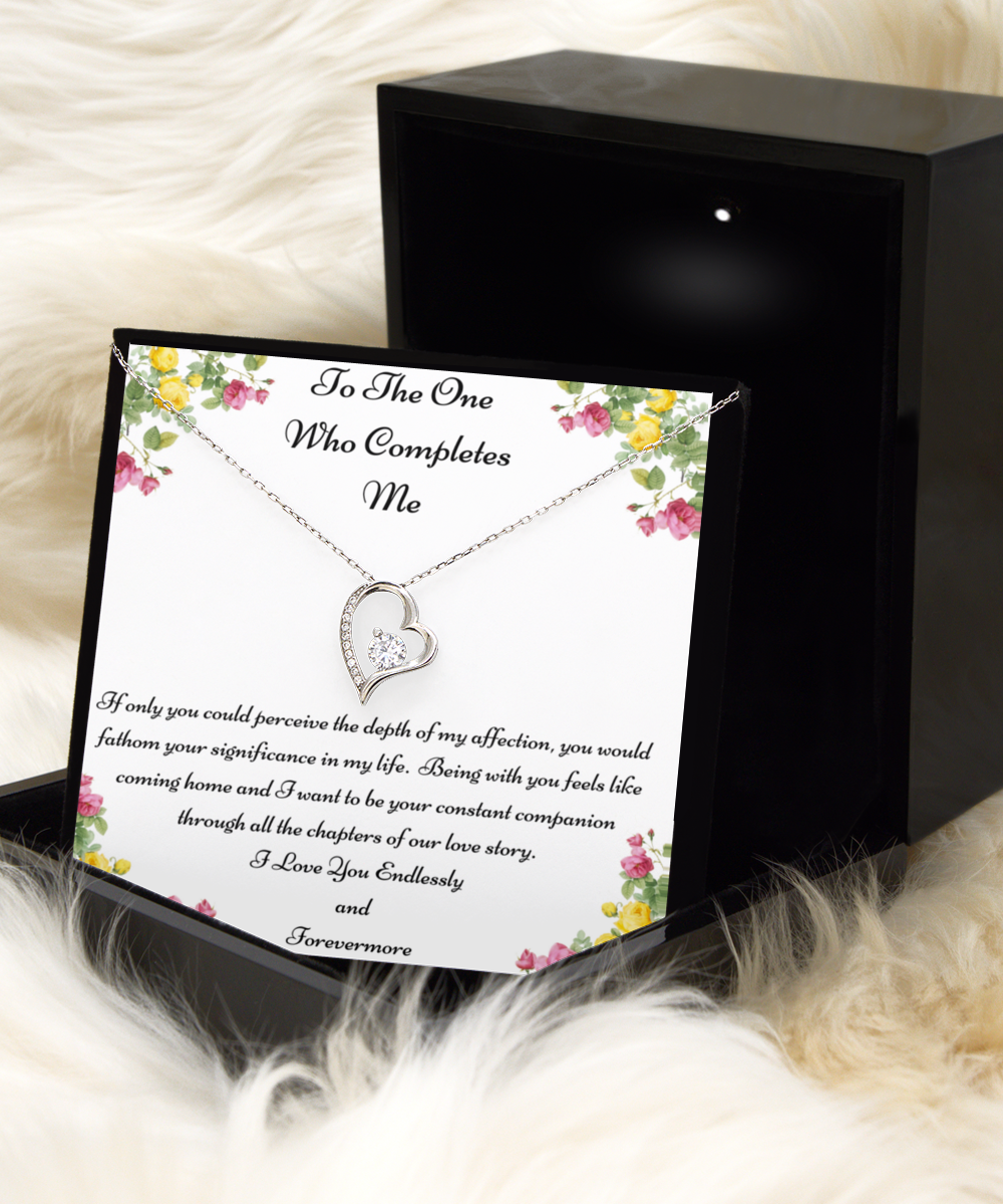 To The One Who Completes Me, Future Wife Necklace, Fiancée Necklace, Heart Knot Gold, Heart Knot Silver, Love Knot Rose Gold, Love Knot Silver, Solitaire Crystal, Double Crystal Circle, Crystal Gold Cross, Jewelry, Jewellery