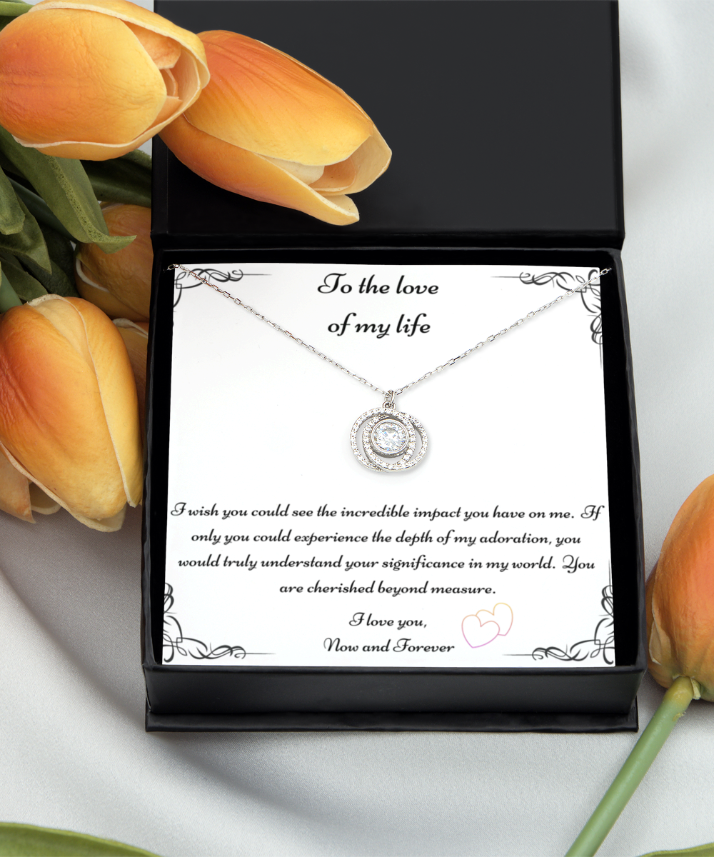 Love Of My Life Gift, Future Wife Necklace, Fiancée Necklace, Heart Knot Gold, Heart Knot Silver, Love Knot Rose Gold, Love Knot Silver, Solitaire Crystal, Double Crystal Circle, Crystal Gold Cross, Jewelry, Jewellery