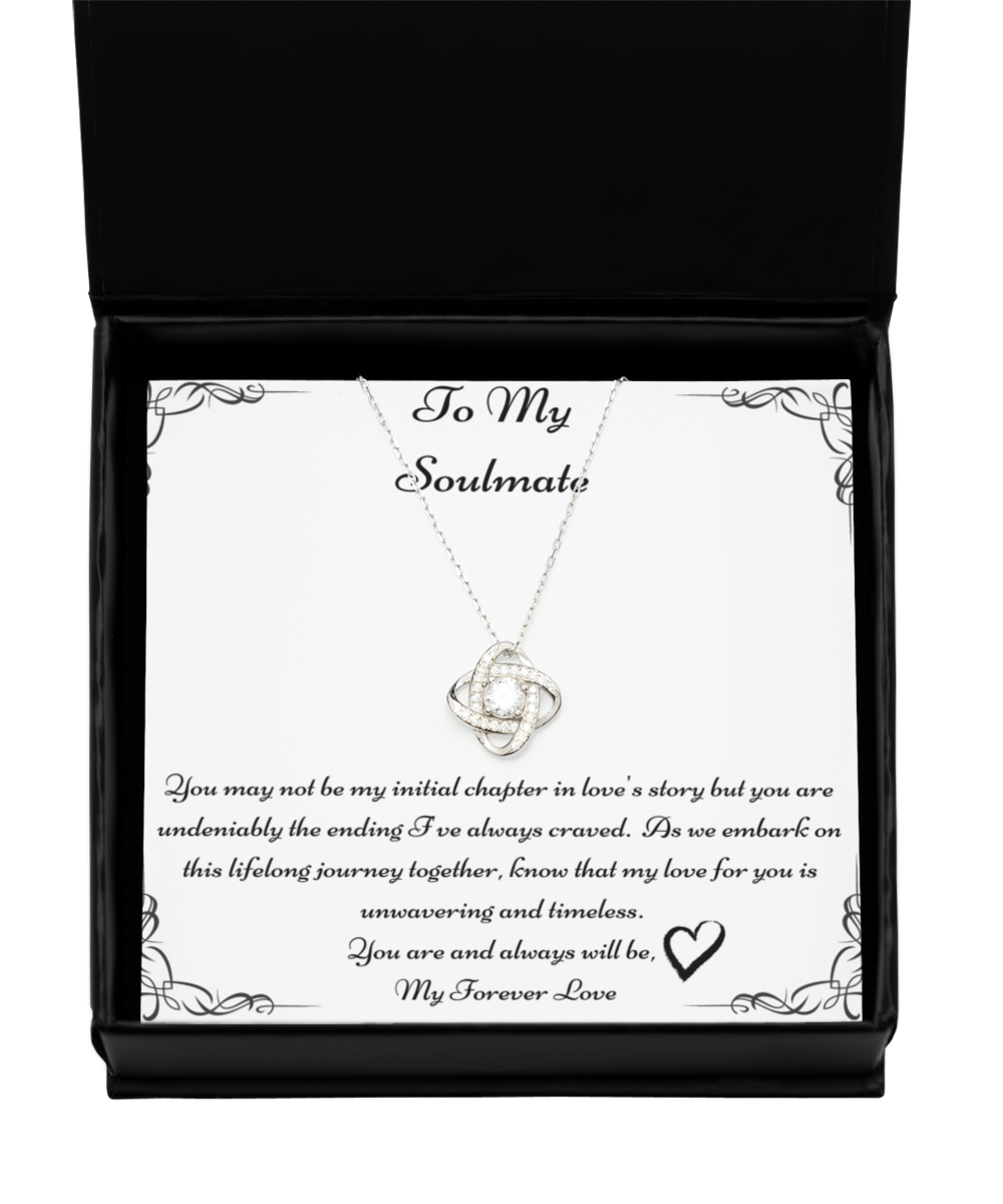 To My Soulmate, Future Wife Necklace, Fiancée Necklace, Heart Knot Gold, Heart Knot Silver, Love Knot Rose Gold, Love Knot Silver, Solitaire Crystal, Double Crystal Circle, Crystal Gold Cross, Jewelry, Jewellery