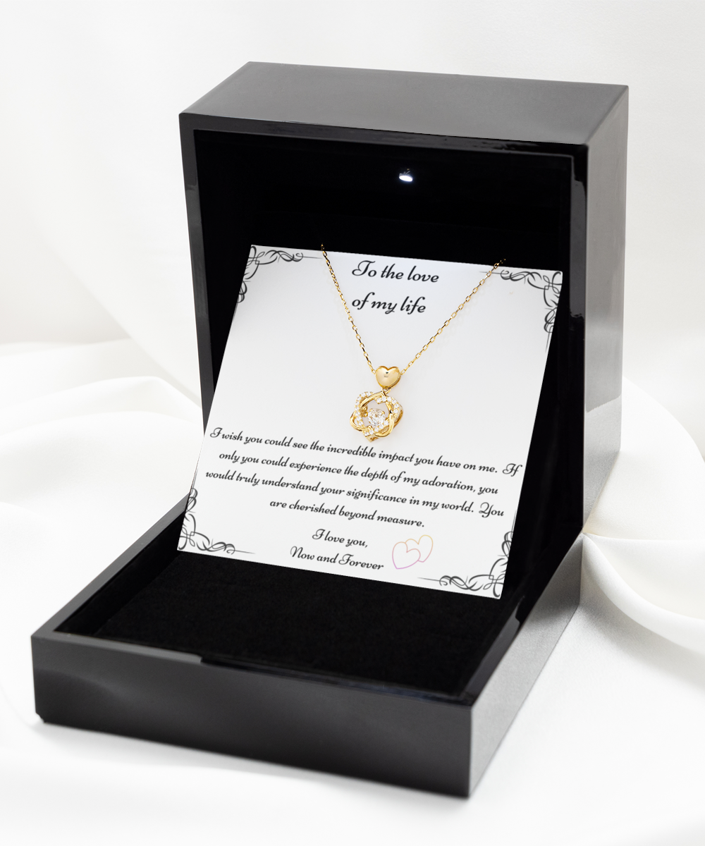 Love Of My Life Gift, Future Wife Necklace, Fiancée Necklace, Heart Knot Gold, Heart Knot Silver, Love Knot Rose Gold, Love Knot Silver, Solitaire Crystal, Double Crystal Circle, Crystal Gold Cross, Jewelry, Jewellery