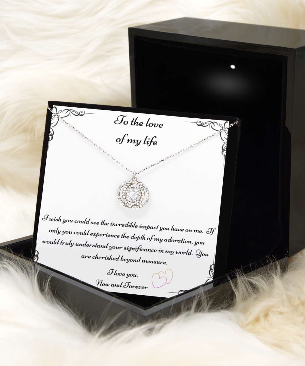 Love Of My Life Gift, Future Wife Necklace, Fiancée Necklace, Heart Knot Gold, Heart Knot Silver, Love Knot Rose Gold, Love Knot Silver, Solitaire Crystal, Double Crystal Circle, Crystal Gold Cross, Jewelry, Jewellery