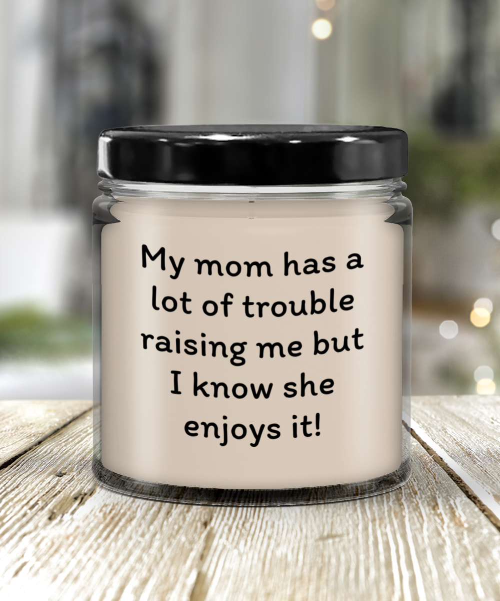 Mom's Laughter Light - Humorous Mother's Day Candle