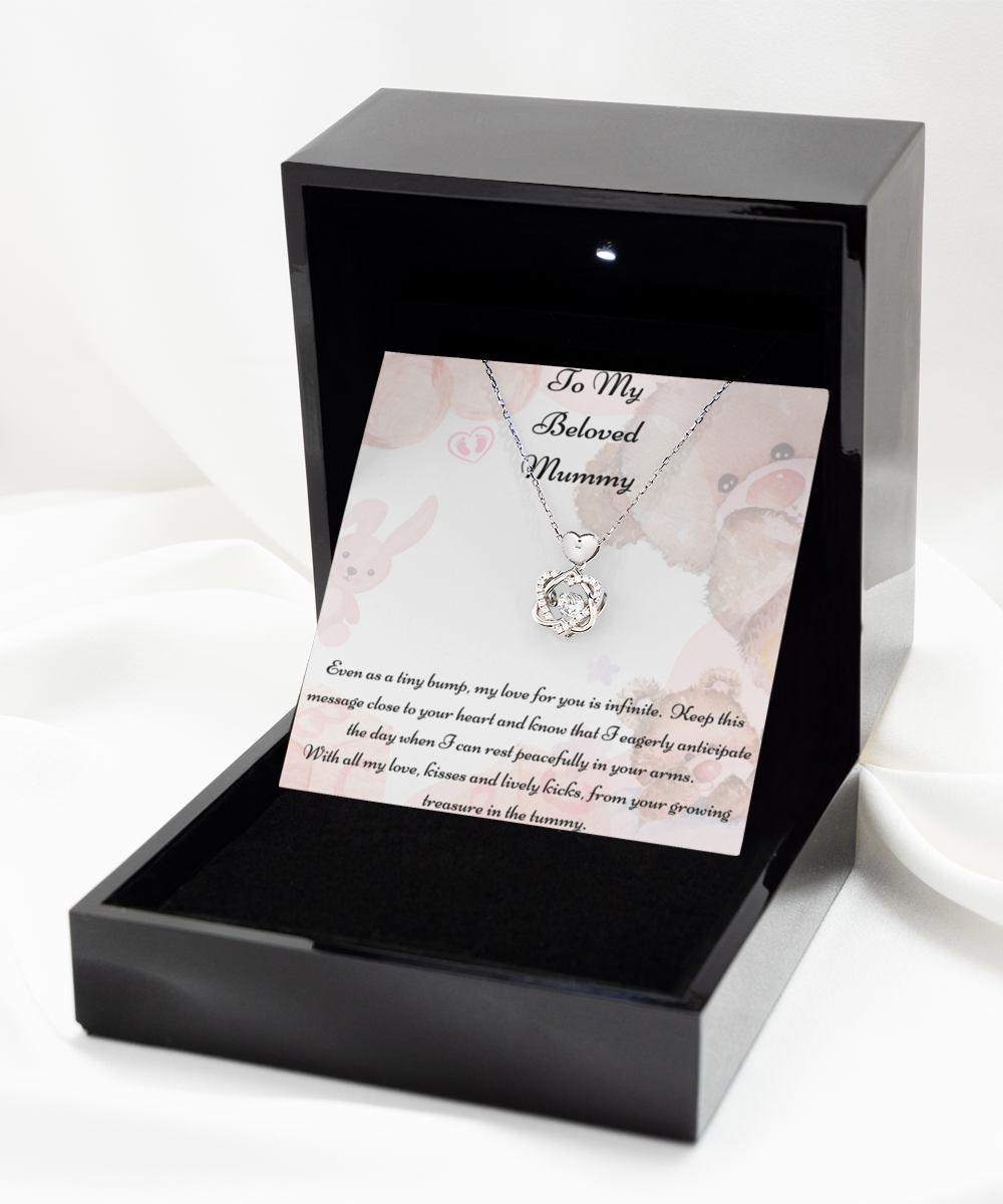 Our Heart Knot gold necklace beautifully symbolizes the hearts of two people who share a bond that can never be broken; Heart Knot Gold, Heart Knot Silver, Love Knot Rose Gold, Love Knot Silver, Solitaire Crystal, Double Crystal Circle.