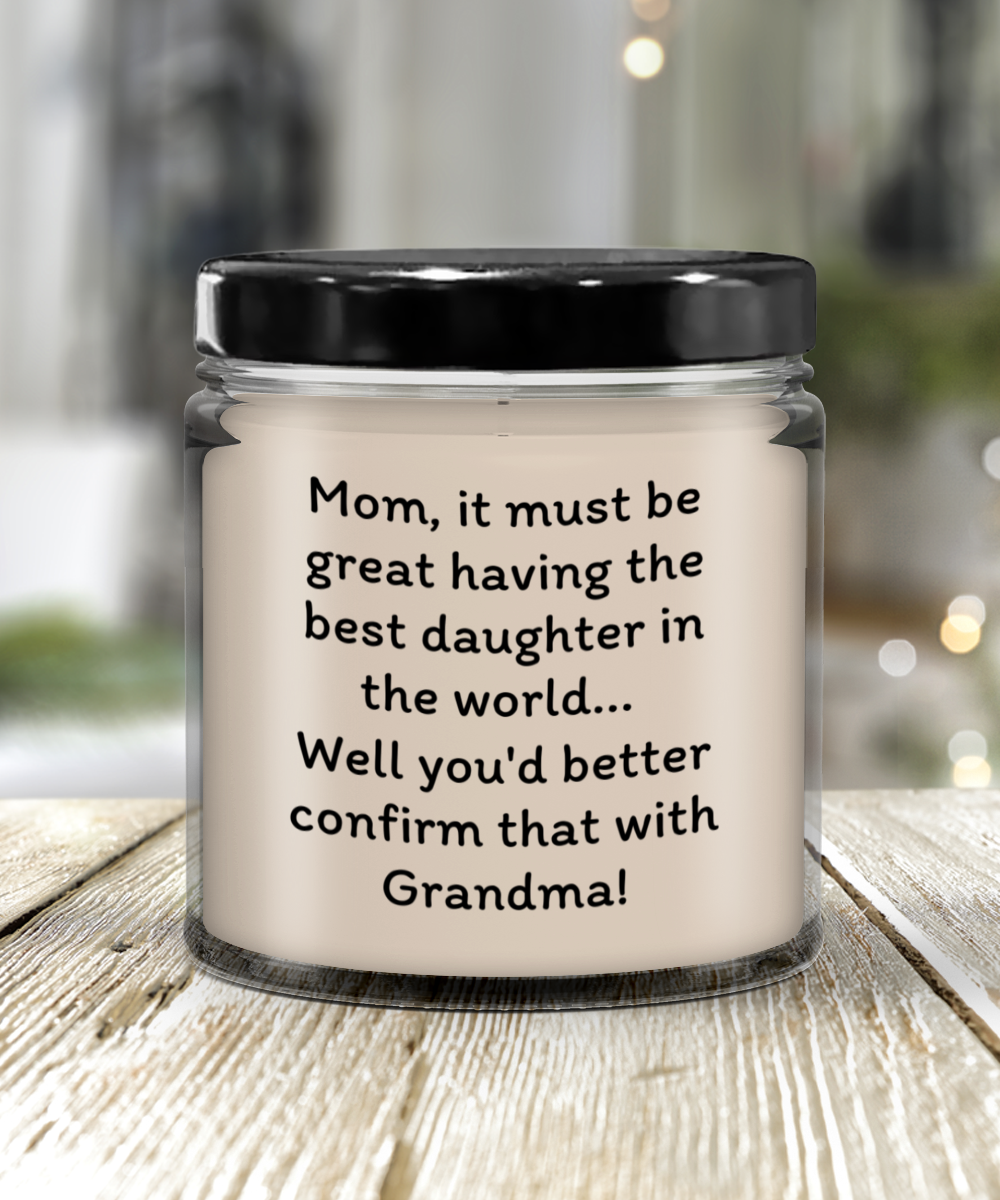 Mom's Laughter Light - Humorous Mother's Day Candle