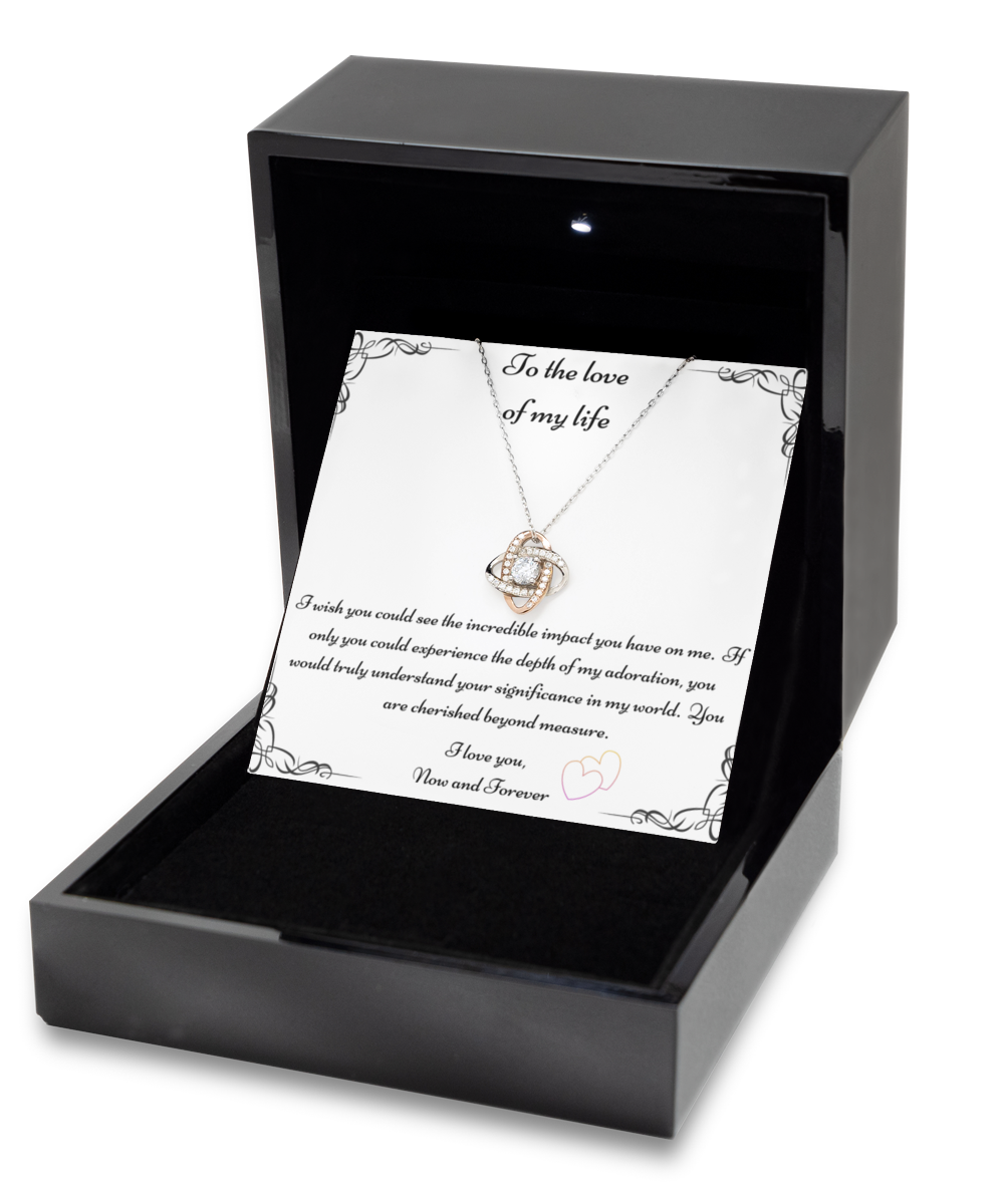 Love Of My Life Gift, Future Wife Necklace, Fiancée Necklace, Heart Knot Gold, Heart Knot Silver, Love Knot Rose Gold, Love Knot Silver, Solitaire Crystal, Double Crystal Circle, Crystal Gold Cross, Jewelry, Jewellery