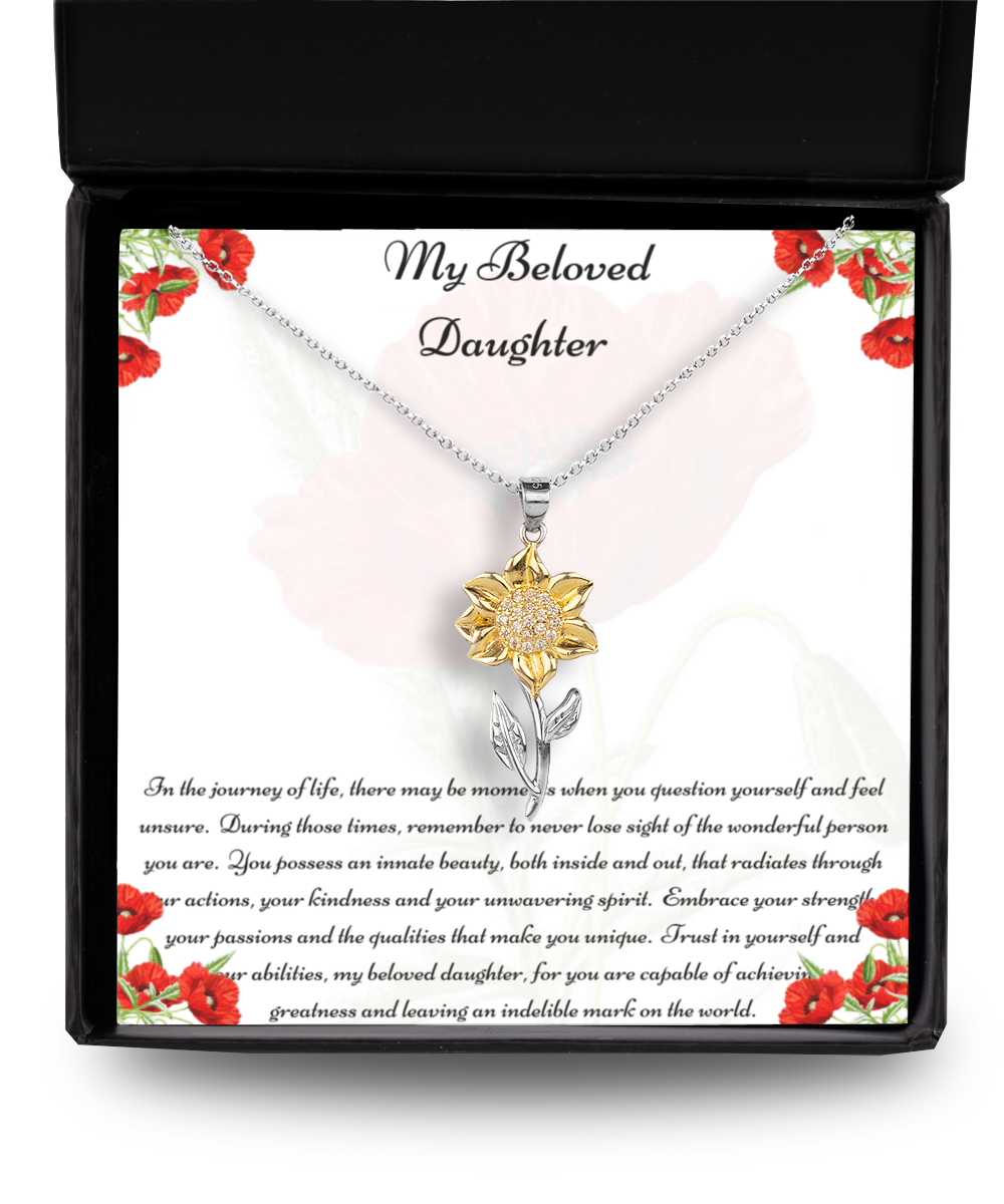 My Beloved Daughter, Daughter Necklace, Jewelry for Daughter, Jewellery for Daughter, Necklace for Daughter, Gifts for Daughter, Birthday Gifts, Special Occasion Gifts, Daughter Special Occasion, Graduation Gifts