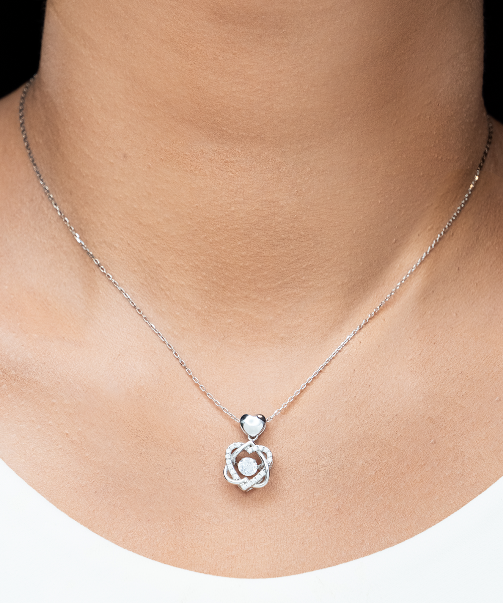 My Dear Mummy, Mother-to-be Gift, Mummy Necklace, Baby Shower Gift, Future Mummy, Heart Knot Gold, Heart Knot Silver, Love Knot Rose Gold, Love Knot Silver, Solitaire Crystal, Double Crystal Circle