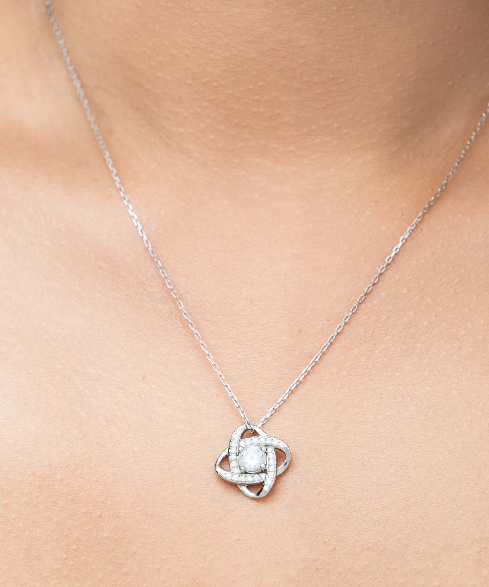 Beloved Mummy, Mother-to-be Gift, Mummy Necklace, Baby Shower Gift, Future Mummy, Heart Knot Gold, Heart Knot Silver, Love Knot Rose Gold, Love Knot Silver, Solitaire Crystal, Double Crystal Circle