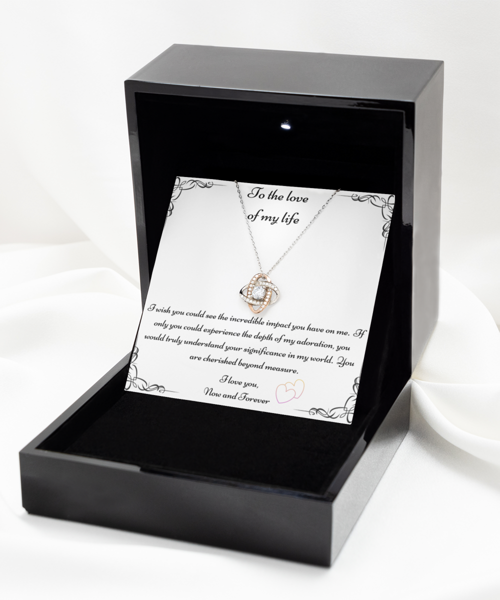 Love Of My Life Gift, Future Wife Necklace, Fiancée Necklace, Heart Knot Gold, Heart Knot Silver, Love Knot Rose Gold, Love Knot Silver, Solitaire Crystal, Double Crystal Circle, Crystal Gold Cross, Jewelry, Jewellery