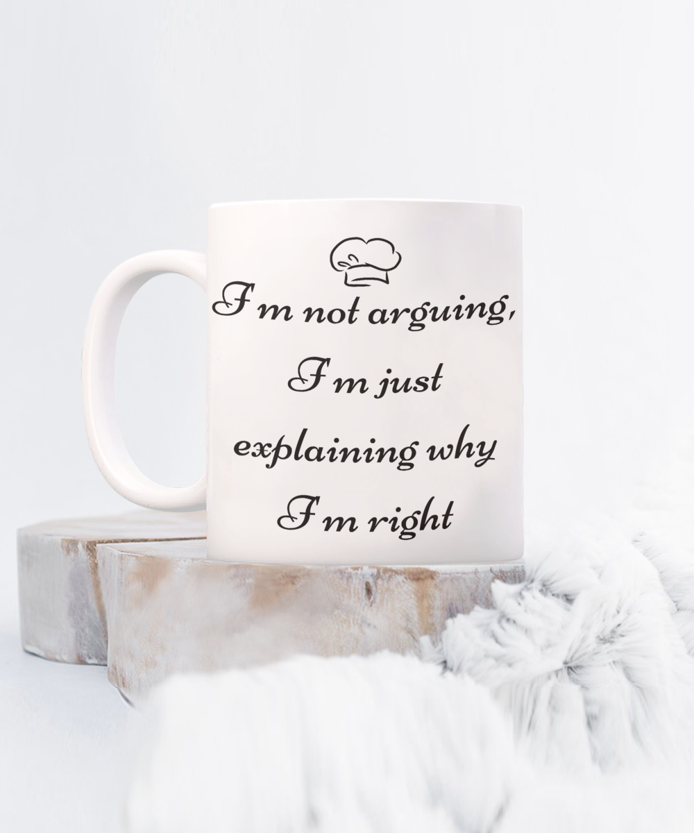 Start Your Morning with a Smile:  Discover Our Chef-Inspired Humorous Mugs!