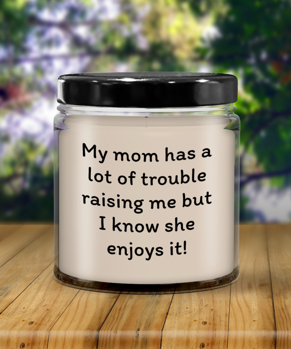 Mom's Laughter Light - Humorous Mother's Day Candle