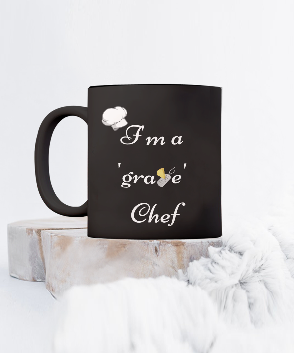 Start Your Morning with a Smile:  Discover Our Chef-Inspired Humorous Mugs!