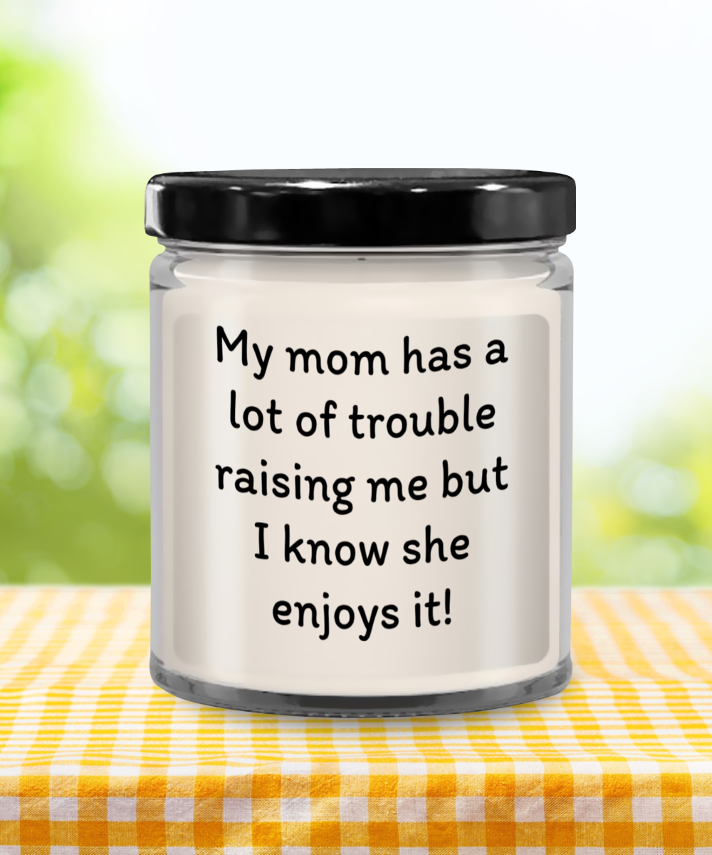 Mom's Laughter Light - Humorous Mother's Day Candle