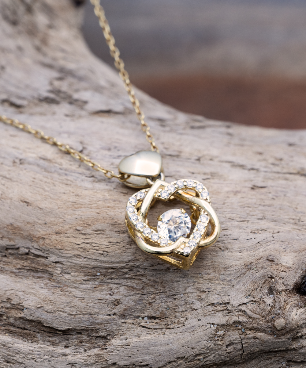 To My Soulmate, Future Wife Necklace, Fiancée Necklace, Heart Knot Gold, Heart Knot Silver, Love Knot Rose Gold, Love Knot Silver, Solitaire Crystal, Double Crystal Circle, Crystal Gold Cross, Jewelry, Jewellery