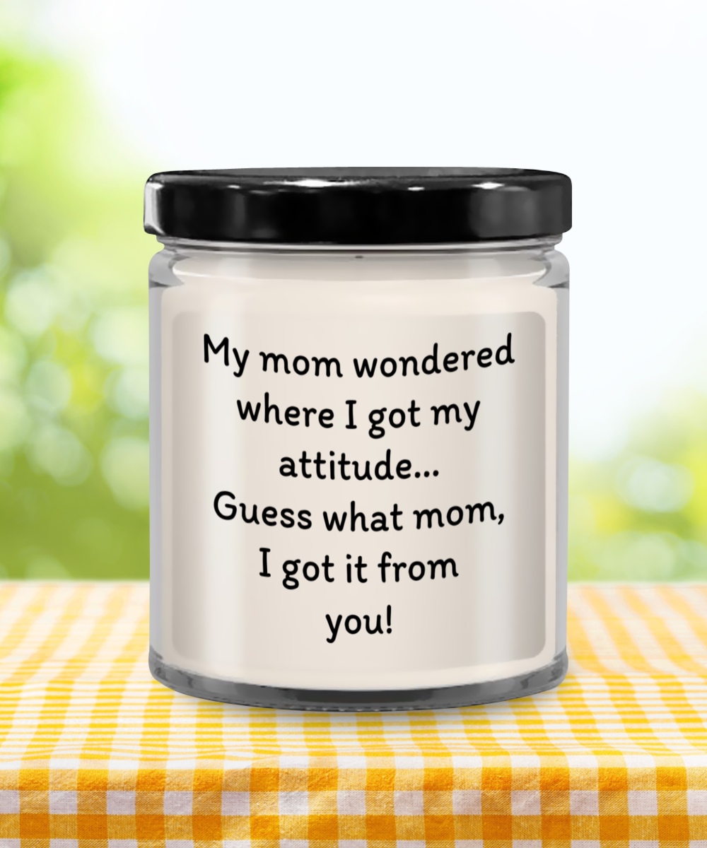 Mom's Laughter Light - Humorous Mother's Day Candle