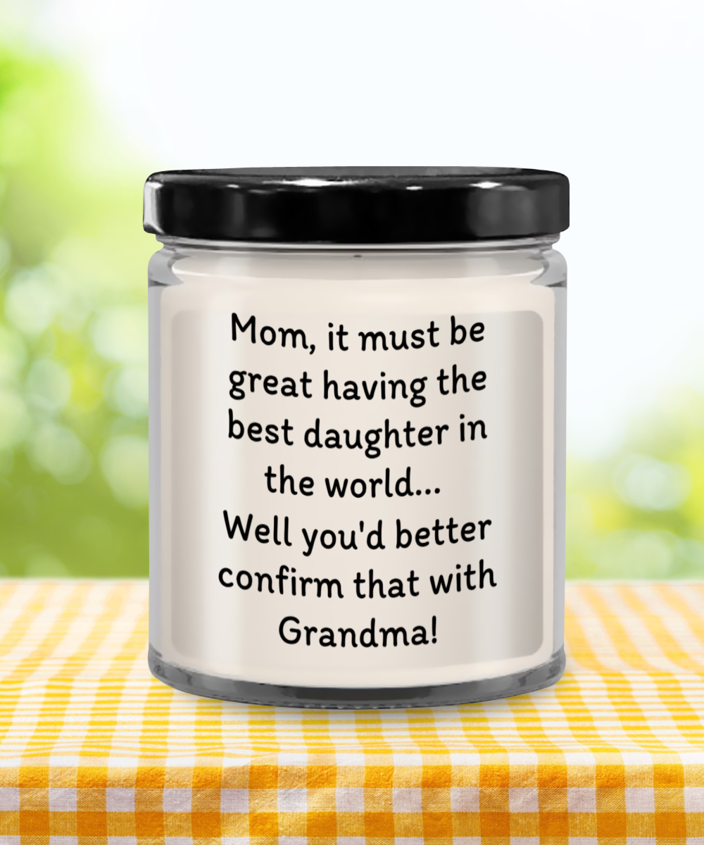 Mom's Laughter Light - Humorous Mother's Day Candle